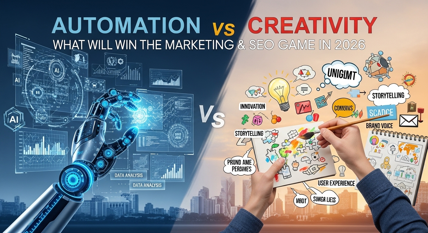 Automation vs Creativity: What Will Win the Marketing & SEO Game in 2026