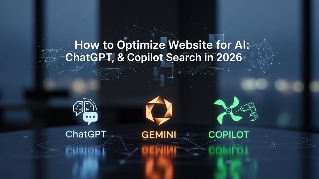 How to Optimize Website for AI: ChatGPT, Gemini & Copilot Search in 2026