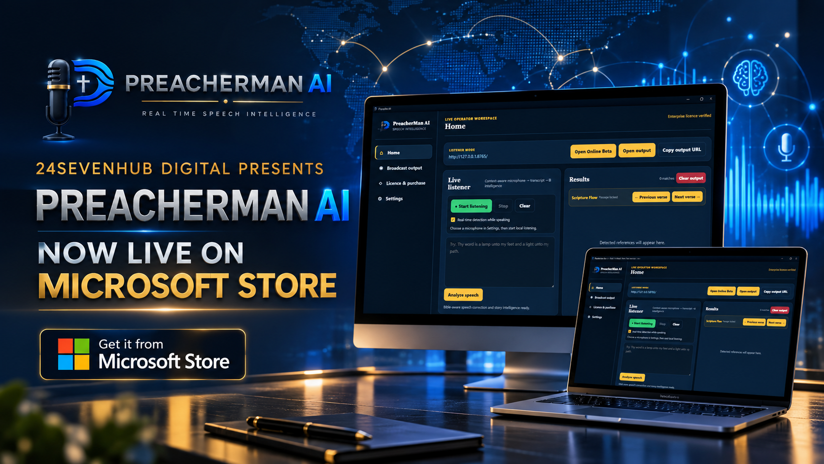 24SevenHUB Launches PreacherMan AI on Microsoft Store